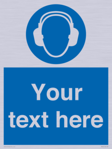 Custom Ear Protection Sign